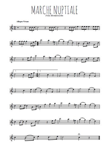 Marche nuptiale de Felix Mendelssohn